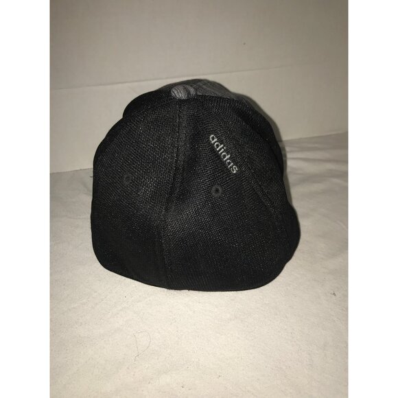 Adidas Black & Gray Flexfit Fitted Breathable Baseball Cap - Picture 3 of 6